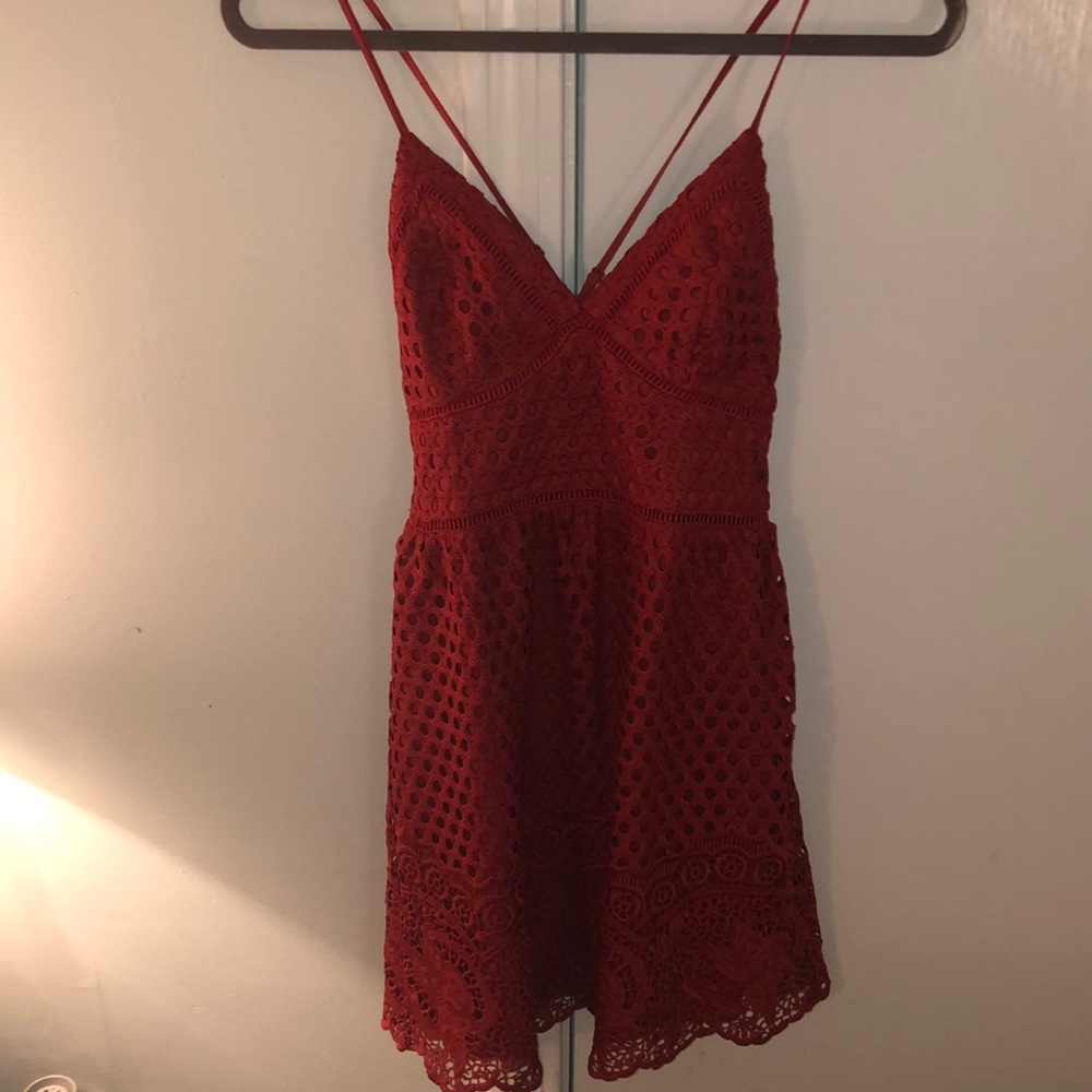Rustic orange/red Abercrombie dress